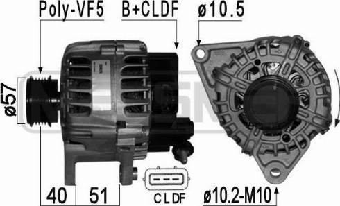 Messmer 209026 - Alternator autospares.lv