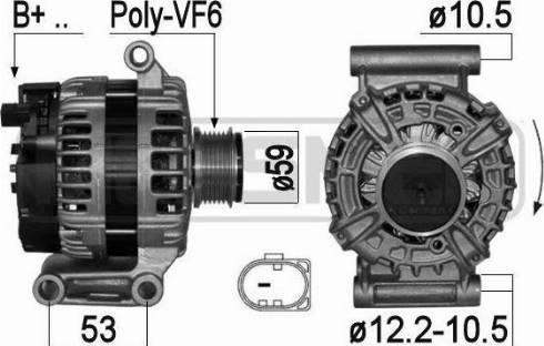 Messmer 209079 - Alternator autospares.lv