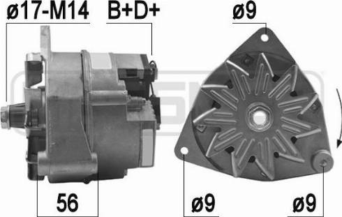 Messmer 209158 - Alternator autospares.lv