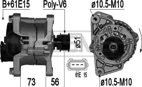 Messmer 209 161 - Alternator autospares.lv