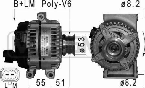 Messmer 209110 - Alternator autospares.lv