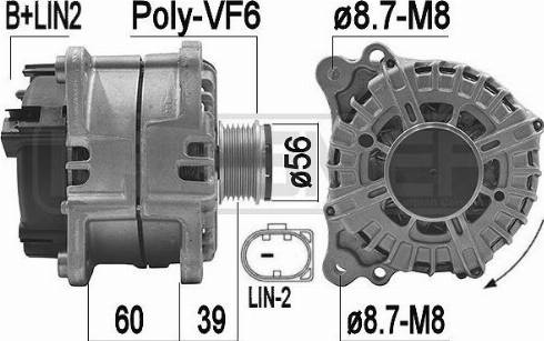 Messmer 209186 - Alternator autospares.lv