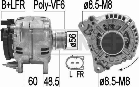 Messmer 209393 - Alternator autospares.lv