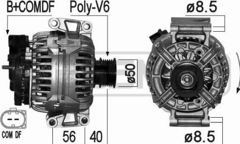 Messmer 209341 - Alternator autospares.lv