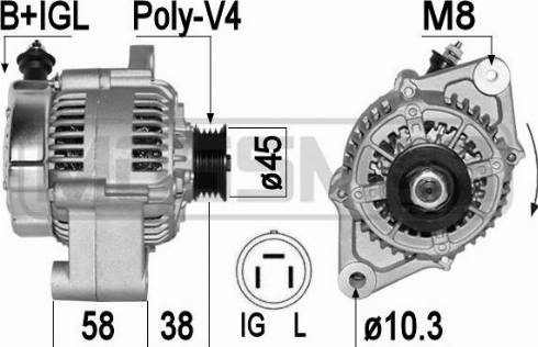 Messmer 209342A - Alternator autospares.lv