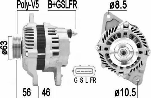 Messmer 209350A - Alternator autospares.lv