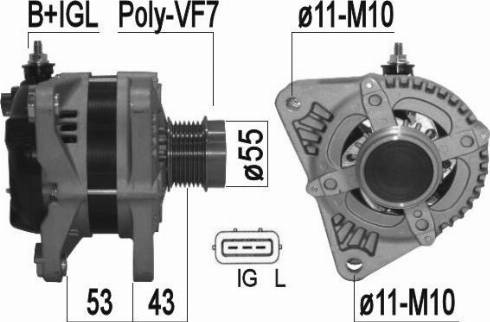 Messmer 209369A - Alternator autospares.lv