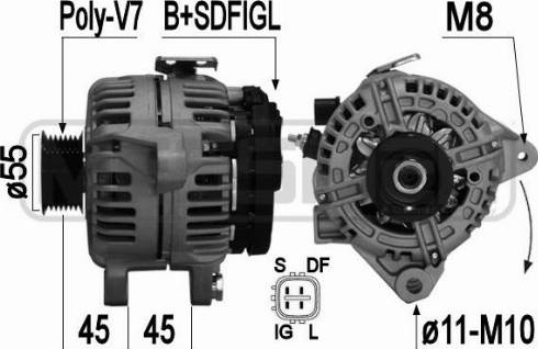 Messmer 209366A - Alternator autospares.lv