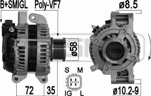 Messmer 209361A - Alternator autospares.lv