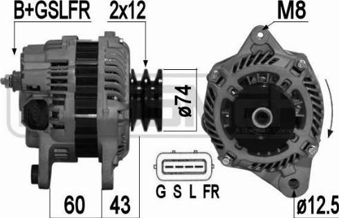 Messmer 209363A - Alternator autospares.lv