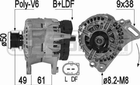 Messmer 209303A - Alternator autospares.lv