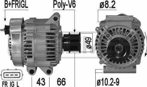 Messmer 209302A - Alternator autospares.lv