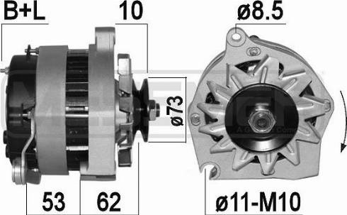 Messmer 209389A - Alternator autospares.lv