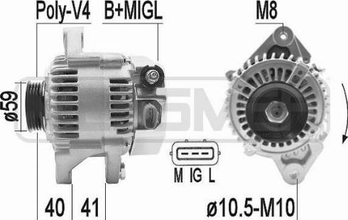 Messmer 209371A - Alternator autospares.lv