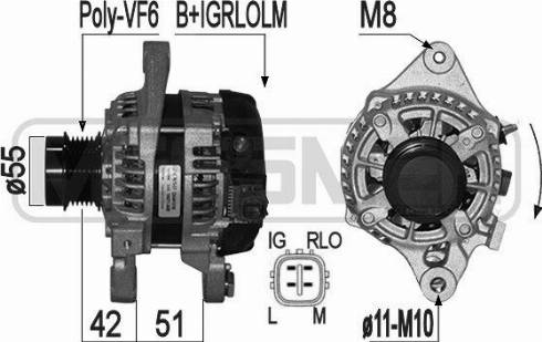 Messmer 209299 - Alternator autospares.lv