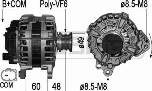 Messmer 209252 - Alternator autospares.lv