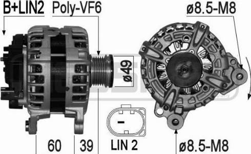 Messmer 209260 - Alternator autospares.lv