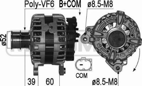 Messmer 209262 - Alternator autospares.lv