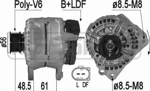 Messmer 209215 - Alternator autospares.lv