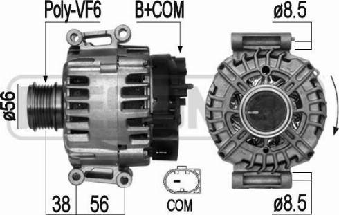 Messmer 209286 - Alternator autospares.lv