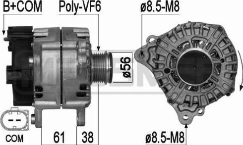 Messmer 209283 - Alternator autospares.lv