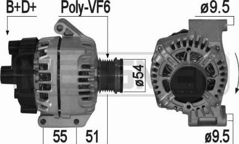 Messmer 209225A - Alternator autospares.lv