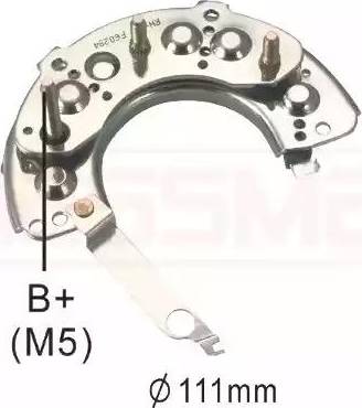 Messmer 215434 - Rectifier, alternator autospares.lv