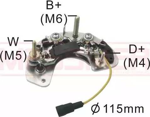 Messmer 215504 - Rectifier, alternator autospares.lv