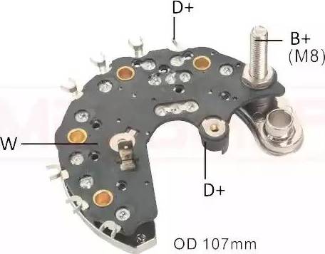 Messmer 215760 - Rectifier, alternator autospares.lv