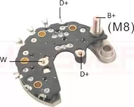 Messmer 215762 - Rectifier, alternator autospares.lv