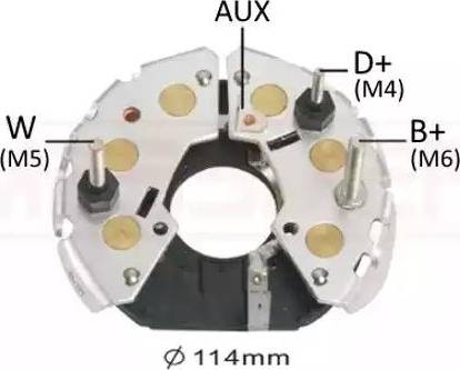 Messmer 216052 - Rectifier, alternator autospares.lv