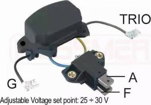 Messmer 216008 - Voltage regulator, alternator autospares.lv