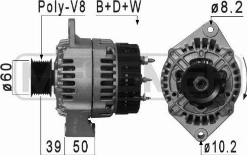 Messmer 210990A - Alternator autospares.lv