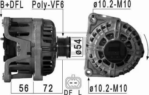 Messmer 210943 - Alternator autospares.lv