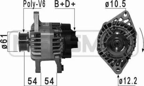 Messmer 210947 - Alternator autospares.lv