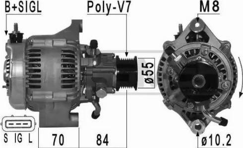 Messmer 210961 - Alternator autospares.lv