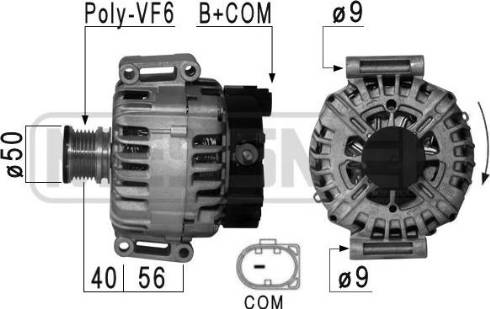 Messmer 210900A - Alternator autospares.lv