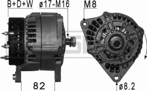 Messmer 210988A - Alternator autospares.lv