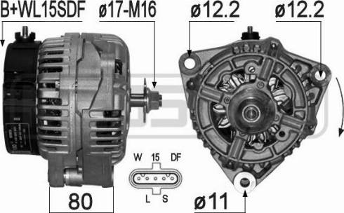 Messmer 210982A - Alternator autospares.lv