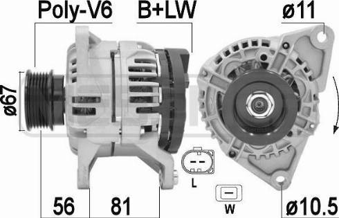 Messmer 210933A - Alternator autospares.lv