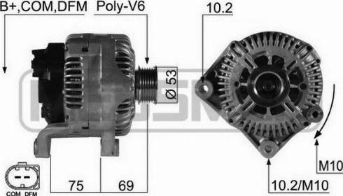 Messmer 210495A - Alternator autospares.lv