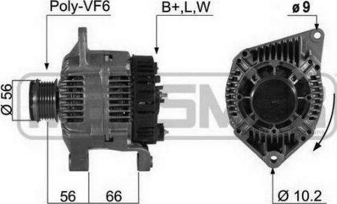 Messmer 210490A - Alternator autospares.lv