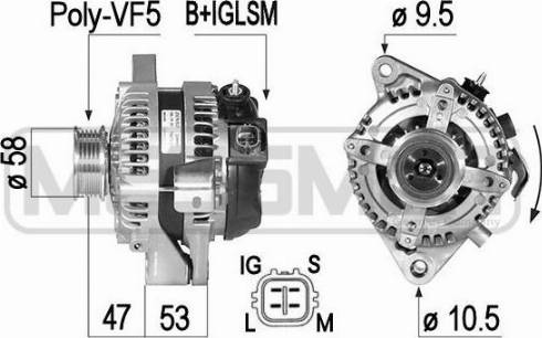 Messmer 210493A - Alternator autospares.lv