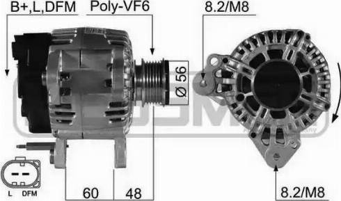 Messmer 210497 - Alternator autospares.lv