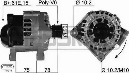 Messmer 210464 - Alternator autospares.lv