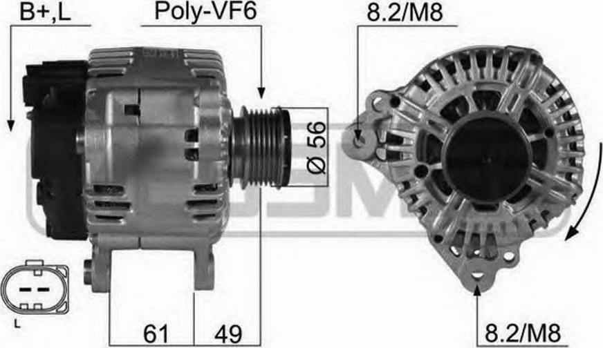 Messmer 210468 - Alternator autospares.lv