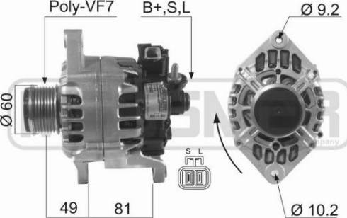 Messmer 210463A - Alternator autospares.lv