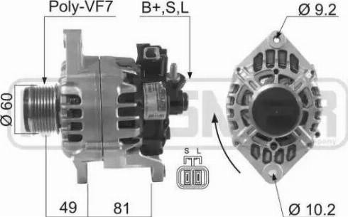 Messmer 210463 - Alternator autospares.lv