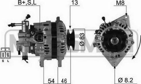 Messmer 210462A - Alternator autospares.lv