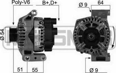 Messmer 210406A - Alternator autospares.lv